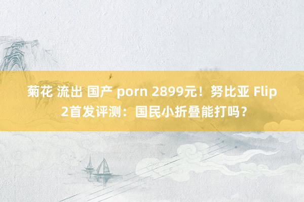 菊花 流出 国产 porn 2899元！努比亚 Flip 2首发评测：国民小折叠能打吗？