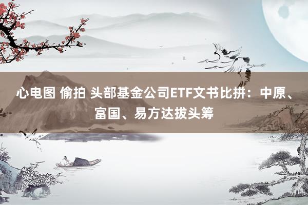 心电图 偷拍 头部基金公司ETF文书比拼：中原、富国、易方达拔头筹
